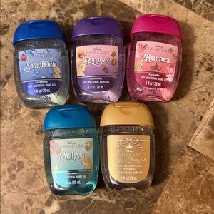 NEW! Disney Princess PocketBac Hand Gels in Blue, Purple, Pink, Teal, Gold